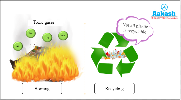 Effect of burning and recycling plastic