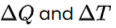 Symbols representing change in electric charge and change in time.
