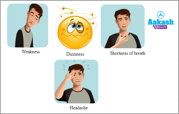 Fig: Common symptoms of carbon monoxide poisoning