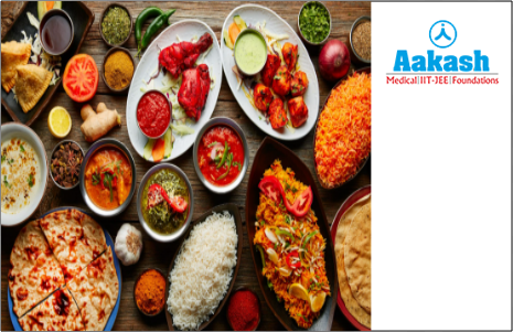 Different types of food